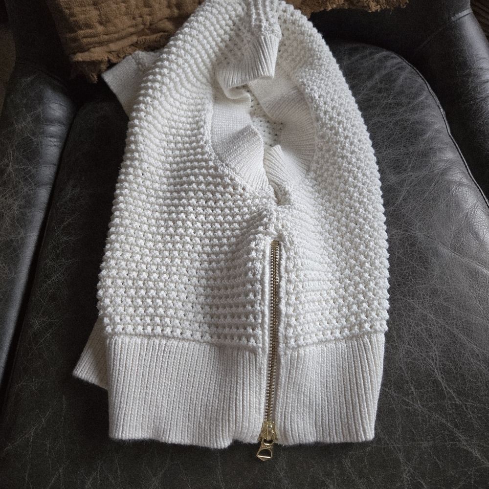 Varley Randal Crop Knit Tank Top Sweater S EUC Coastal Spring Crochet Parisian - Picture 8 of 16